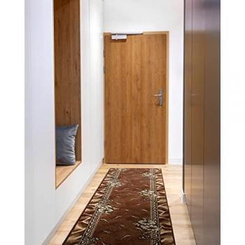 Alfombra de Pasillo BCF Trio Marrón 60x300 cm