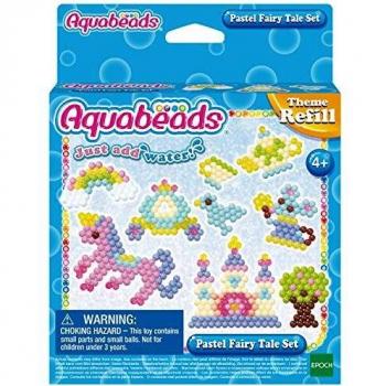 Set de Cuentos de Hadas Aquabeads Pastel - Más de 600 Perlas de Color Pastel - A partir de 4 Años