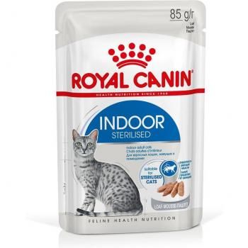 Royal Canin Indoor Sterilised Paté en Sobres - Pack Económico de 48 x 85 g
