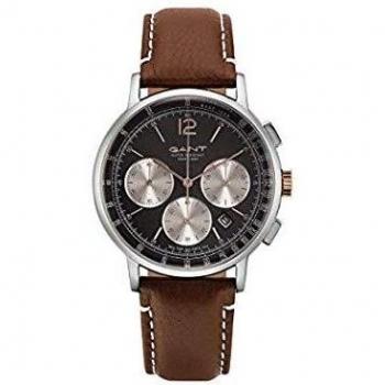 Gant Mens Analogue Quartz Watch with Leather Strap 7630043931035