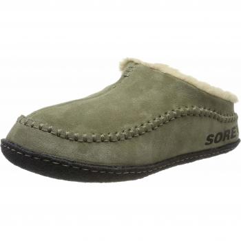 Sorel Falcon Ridge II, Pantuflas para Hombre, Verde/Negro