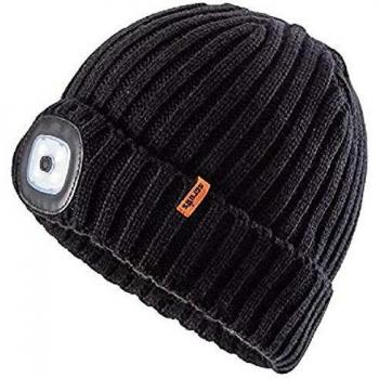Gorro de Trabajo Scruffs T54631 con Luz LED Negra