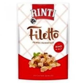 RINTI Filetto Pouch en gelatina 48 x 100 g - Pollo con vacuno