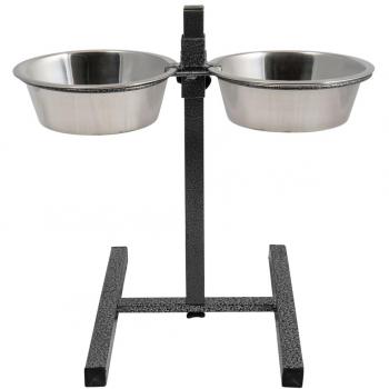 Comederos con soporte de mascotas Bon Appetit 2x2,8 L Jack And Vanilla Gris