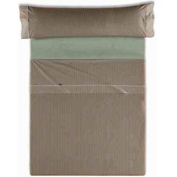 ESTELIA - Juego de sábanas Greta Color Piedra - Cama de 135/140