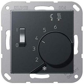 Termostato Serie A para Suelo Radiante Antracita Mate 0712181233 Jung