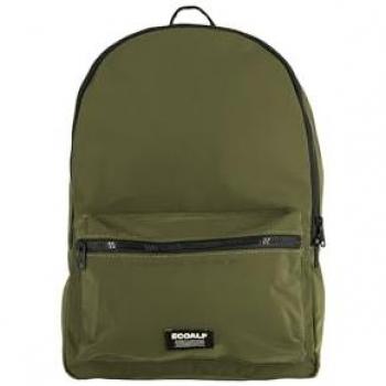 Mochila Tokio Ecoalf Verde Militar Unisex Sostenible con Cierre de Cremallera y Bolsillo Frontal, Poliéster Reciclado