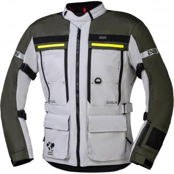 iXS Montevideo-Air 3.0 Chaqueta textil de motocicleta Gris Claro-Oliva 4XL