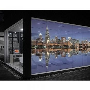 XXL Mural de ventana Chicago Reflection, Dimensione:380cm x 432cm