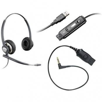Plantronics EncorePro HW301N - Auriculares de diadema cerrados con audio procesador