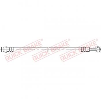 Tubo de freno QUICK BRAKE 50.099 - Latiguillo de freno, alta resistencia, material flexible, compatible con sistemas de frenos hidráulicos, longitud adecuada para instalación en vehículos específicos