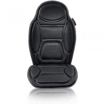 Medisana MCH Funda de asiento de masaje, funda de masaje con vibración, 5 programas, funda de asiento de coche para hombro, espalda, calefacción del asiento con función de calentamiento