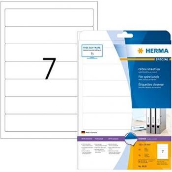 Herma Ordneretiketten w. 192X38 10 Hoja DIN A4 70 Pieza 8620