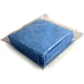 Bentley Microfibre Cleaning Cloths for Dry or Damp Multisurface Use Blue Ref SPCMFC02B - Pack 6