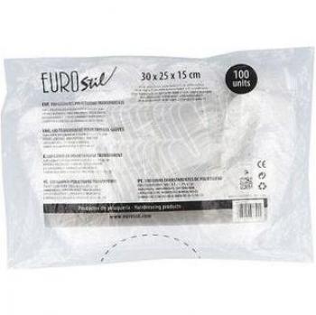 Eurostil Guantes Desechables Transparentes en Bolsa de 100 unidades