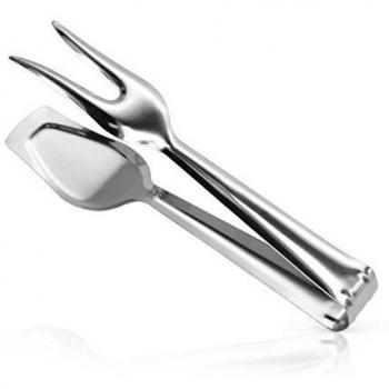 Metaltex Pinza DE Servir INOX, Plateado, 2.8 x 6.8 x 25.4 cm