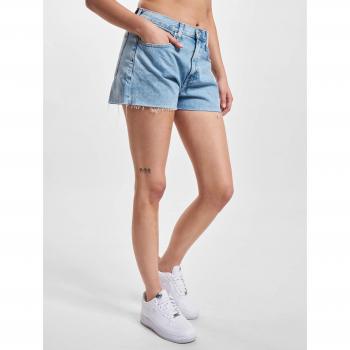 Tommy Hilfiger Women's Denim Shorts - Blue Cotton with Zip and Button Fastening, Size W27