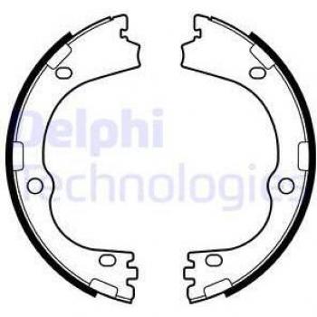 DELPHI Zapatas de Freno de Mano LS2166 para Tucson (TL, TLE) 26mm - Juego de zapatas de freno, freno de estacionamiento