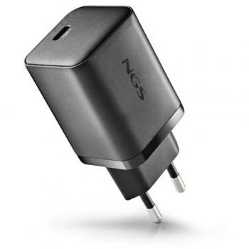 Cargador NGS BUD 65W-C GaN Ultrarrápido USB-C con Cable de 1,5m y Protección Avanzada