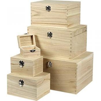 Creativ Company 57542 -Caja de almacenaje, varios materiales de 28 x 21 x 15 cm