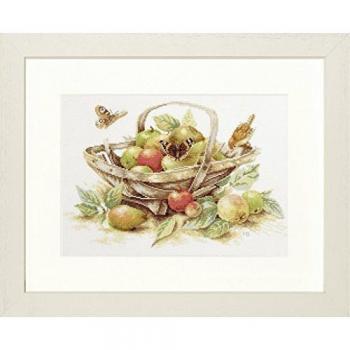 Lanarte PN-0021221 0007960 de Punto de Kit de Punto de Cruz – Verano Frutas, ebengewebt
