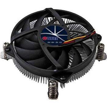 Cooler CPU Titan DC-155A915Z/RPW para Intel LGA1155/1156, 75W, Z-Bearing, 9.5 cm Negro y Gris