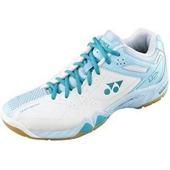 YONEX SHB-02LX Zapatilla de BÃ¡dminton SeÃ±ora, Blanco/Azul, 39