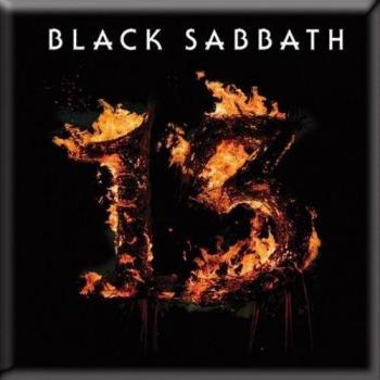 Imán para nevera Black Sabbath 13 Llamas Tamaño Único