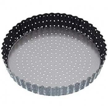 Molde para Flan/Quiche Antiadherente con Agujeros Perforados, 23 cm, Crusty Bake