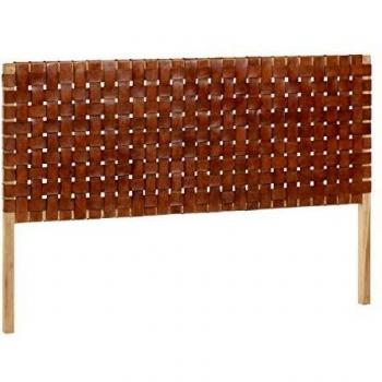 Kave Home - Cabecero Calixta de Madera Maciza de Teca 153 x 110 cm