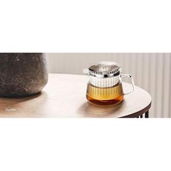 Cafetera y Tetera de Vidrio 2 en 1 con Filtro de Acero Inoxidable, 670 ml