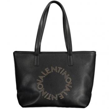 Valentino by Mario Valentino Black Polyethylene Handbag with Removable Strap, Tote Bag, Female, Size: ONE SIZE