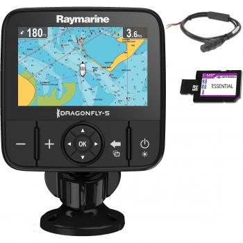 Raymarine DragonFly 5M-CEUR - Sonda GPS, pantalla 5, con carta C-MAP Essentials Europa