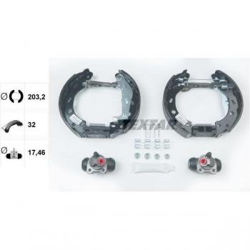 Kit de zapatas de freno TEXTAR 84057400, frenos de tambor
