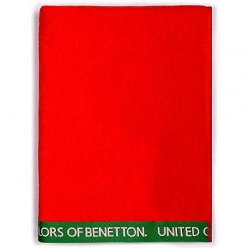 UNITED COLORS OF BENETTON.- Toalla de Playa 90x160cm 380gsm Velour 100% algodón Rojo Casa Benetton, 90x160