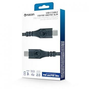 Cable USB-C 3m para PS5 - Carga y Transferencia de Datos, Trenzado, Alta Calidad