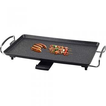 Bastilipo Titanium Pro Chef XL Plancha cocina antiadherente a la piedra, 2000 W, Aluminio, Plástico, Negro