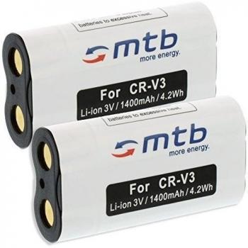 2X Baterías CRV-3 para BenQ DC 4500 // Contax Aria