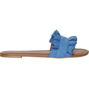 Sandalias planas de mujer PIECES effecto piel