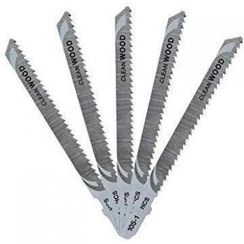 DEWALT DT2165-QZ - Hoja de sierra de calar HCS, longitud: 100mm, paso de diente: 2.5mm, para cortes rectos finos en madera, aglomerado, contrachapado, laminado y plástico hasta 30mm de espesor