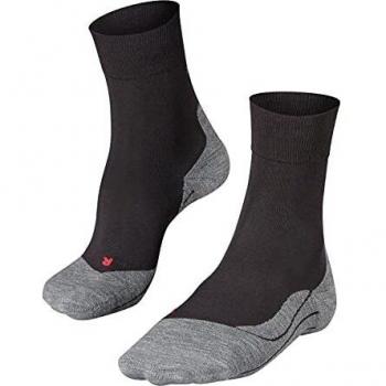 Falke RU4 Cool Volume Ergonomic Cushioned Crew Running Socks - Black - Size: 8-9 Mens