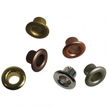 Rayher - 60029999 - Easy Eyelets alrededor, Exterior Diámetro 8 mm, SB de ampolla 50pieza, multicolor