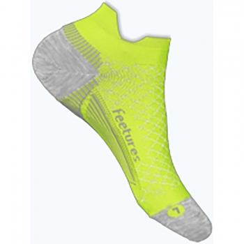Calcetín Elite Light Cushion Tab de Feetures - Calcetín invisible, acolchado ligero, diseño anatómico, tecnología de compresión, sin costuras en la punta para mayor comodidad