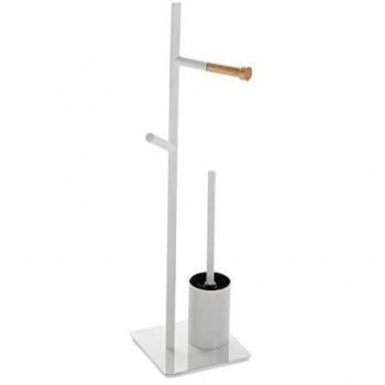 Versa 18790720 Portarollos y Escobillero Baño, Metal, 72 x 20 x 20 cm