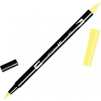 Tombow - Rotulador de punta doble, color amarillo