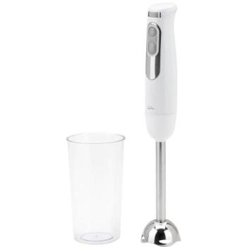 Batidora de Mano Jata JEBT1818, 700W, Pie Desmontable, Velocidad Ajustable, Función Turbo, Doble Cuchilla Acero Inoxidable, Incluye Vaso Medidor 600ml