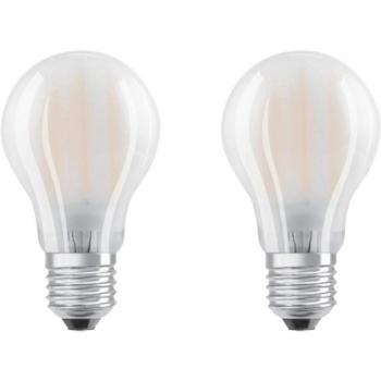 Bombilla LED E27 4W blanco cálido, set de 2 unidades, 470 lm