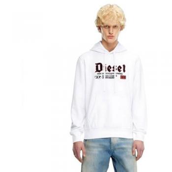 Sudadera con Capucha Diesel S Ginn K45 para Hombre - Color Blanco - Talla XL