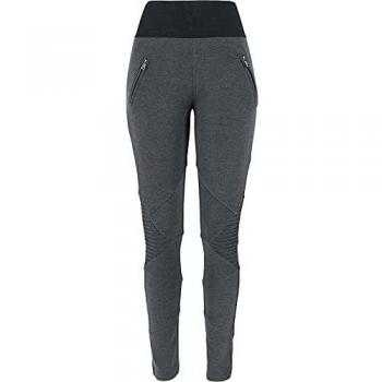 R.E.D. by EMP Interlock Leggings de Cintura Alta Mujer Leggins Gris Marengo XL