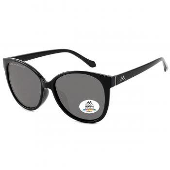 Montana Eyewear MP74 Polarized Sunglasses - Men's Black Size 57 / Women's Shiny Black Smoke One Size